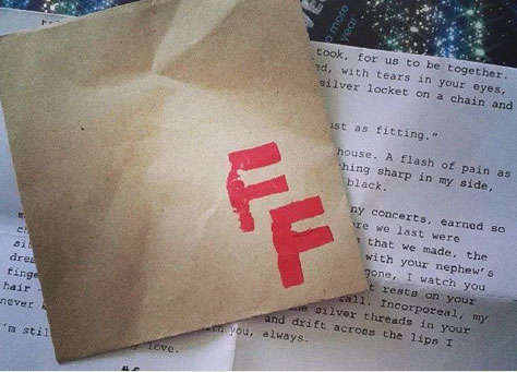 found fiction envelope